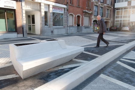 Schweitzerplein Sint-Agatha-Berchem straatmeubilair