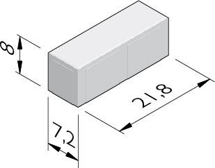 Basic 21,8x7,2 dikformaat