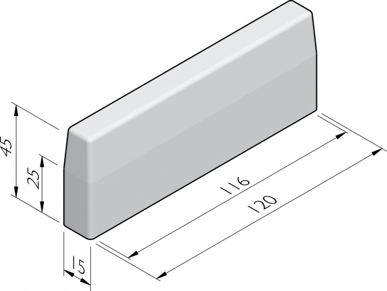 Antiparkeerbanden 15x45