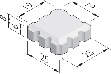 Groenstenen 25x25